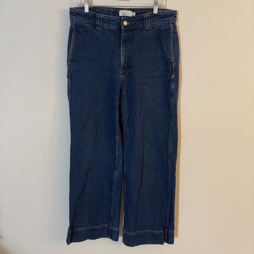 & Other Stories Wide Leg Jeans Womens 12 Dark Wash Blue